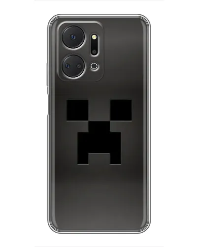 Чехол для Huawei Honor X7a с картинкой «Черный крипер градиент» Чехол для Huawei Honor X7a с картинкой «Черный крипер градиент»