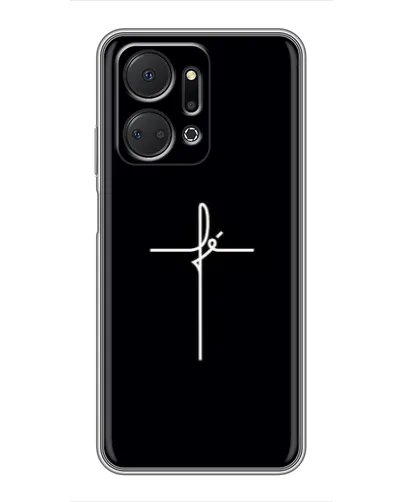 Чехол для Huawei Honor X7a с картинкой «Тонкий крест» Чехол для Huawei Honor X7a с картинкой «Тонкий крест»