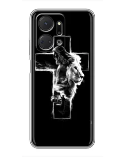 Чехол для Huawei Honor X7a с картинкой «Сияющий крест Jesus» Чехол для Huawei Honor X7a с картинкой «Сияющий крест Jesus»