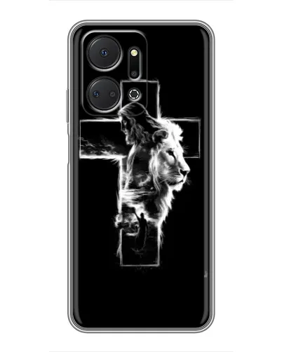Чехол для Huawei Honor X7a с картинкой «Сияющий крест Jesus» Чехол для Huawei Honor X7a с картинкой «Сияющий крест Jesus»