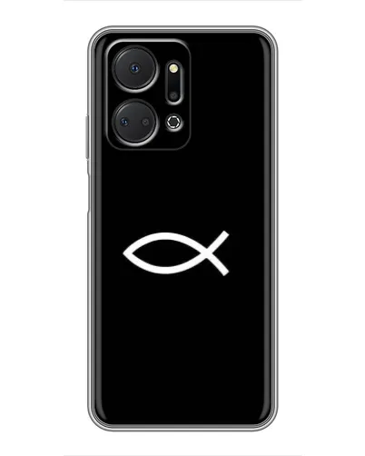 Чехол для Huawei Honor X7a с картинкой «Символ рыбы Jesus» Чехол для Huawei Honor X7a с картинкой «Символ рыбы Jesus»