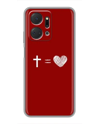 Чехол для Huawei Honor X7a с картинкой «Уравнение любви» Чехол для Huawei Honor X7a с картинкой «Уравнение любви»