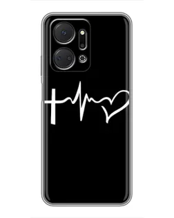 Чехол для Huawei Honor X7a с картинкой «Пульс веры» Чехол для Huawei Honor X7a с картинкой «Пульс веры»