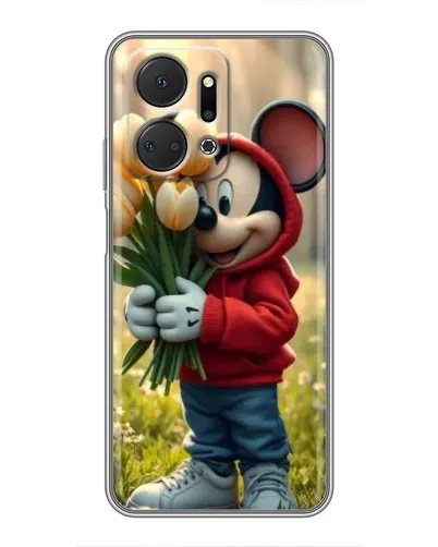 Чохол для Huawei Honor X7a з картинкою «Міккі з тюльпанами» Чохол для Huawei Honor X7a з картинкою «Міккі з тюльпанами»