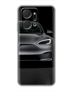 Чехол для Huawei Honor X7a с картинкой «Tesla Model S Look»