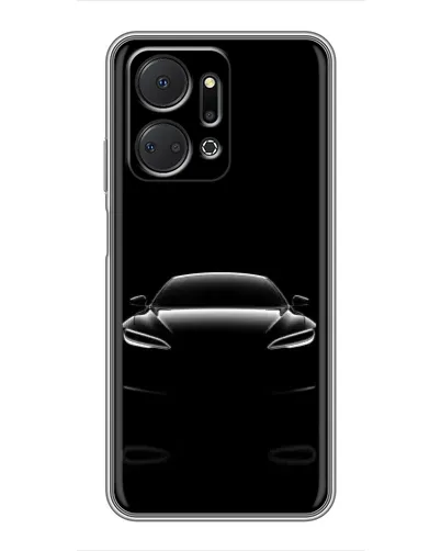 Чехол для Huawei Honor X7a с картинкой «Силуэт Tesla Night» Чехол для Huawei Honor X7a с картинкой «Силуэт Tesla Night»