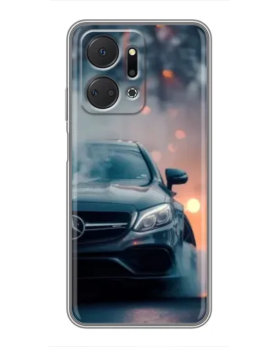 Чехол для Huawei Honor X7a с картинкой «Mercedes — ночной город» Чехол для Huawei Honor X7a с картинкой «Mercedes — ночной город»