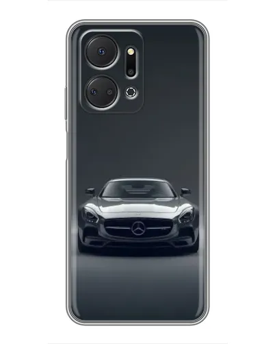 Чехол для Huawei Honor X7a с картинкой «Mercedes на черном» Чехол для Huawei Honor X7a с картинкой «Mercedes на черном»
