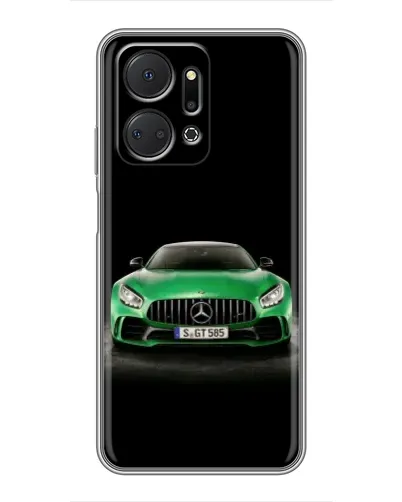 Чехол для Huawei Honor X7a с картинкой «Mercedes — неоновый лого» Чехол для Huawei Honor X7a с картинкой «Mercedes — неоновый лого»