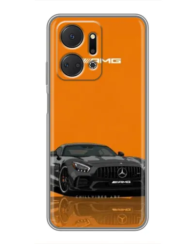 Чехол для Huawei Honor X7a с картинкой «Оранжевый Mercedes AMG» Чехол для Huawei Honor X7a с картинкой «Оранжевый Mercedes AMG»