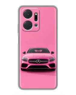 Чехол для Huawei Honor X7a с картинкой «Розовый Mercedes AMG» Чехол для Huawei Honor X7a с картинкой «Розовый Mercedes AMG»