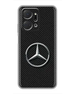 Чехол для Huawei Honor X7a с картинкой «Карбоновый Mercedes стиль» Чехол для Huawei Honor X7a с картинкой «Карбоновый Mercedes стиль»