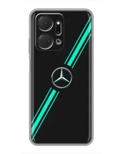 Чехол для Huawei Honor X7a с картинкой «Спортивные линии Mercedes» Чехол для Huawei Honor X7a с картинкой «Спортивные линии Mercedes»
