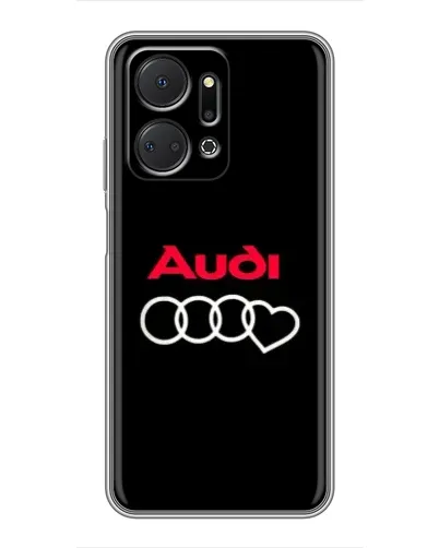 Чехол для Huawei Honor X7a с картинкой «Логотип Audi Heart»