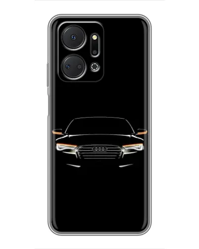 Чехол для Huawei Honor X7a с картинкой «Audi — ночной контур»