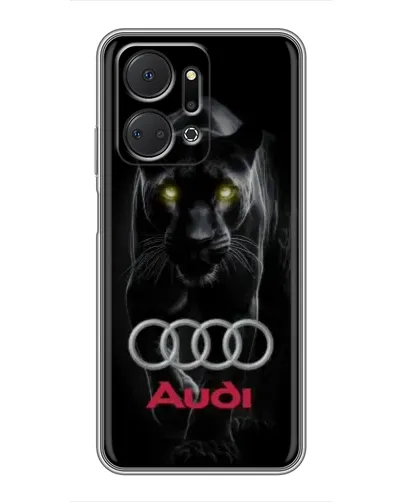 Чехол для Huawei Honor X7a с картинкой «Пантера и Audi»