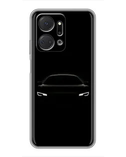 Чехол для Huawei Honor X7a с картинкой «Взгляд Audi в темноте» Чехол для Huawei Honor X7a с картинкой «Взгляд Audi в темноте»