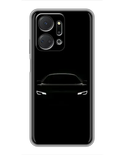 Чехол для Huawei Honor X7a с картинкой «Взгляд Audi в темноте»