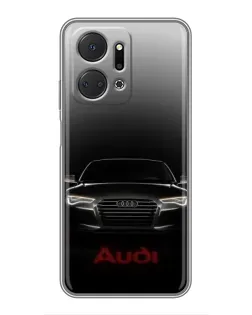Чехол для Huawei Honor X7a с картинкой «Audi — градиентный контур» Чехол для Huawei Honor X7a с картинкой «Audi — градиентный контур»