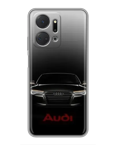Чехол для Huawei Honor X7a с картинкой «Audi — градиентный контур»