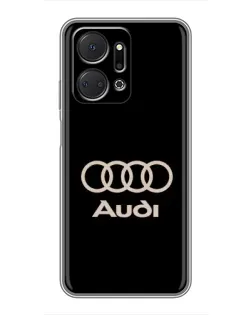 Чехол для Huawei Honor X7a с картинкой «Audi — золотой логотип» Чехол для Huawei Honor X7a с картинкой «Audi — золотой логотип»