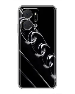 Чехол для Huawei Honor X7a с картинкой «Audi — абстрактные кольца» Чехол для Huawei Honor X7a с картинкой «Audi — абстрактные кольца»