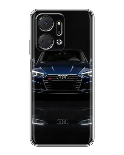 Чехол для Huawei Honor X7a с картинкой «Audi — ночное отражение»