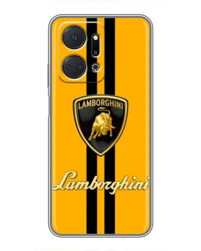 Чехол для Huawei Honor X7a с картинкой «Lamborghini Stripe желтый» Чехол для Huawei Honor X7a с картинкой «Lamborghini Stripe желтый»