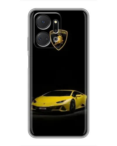 Чехол для Huawei Honor X7a с картинкой «Lamborghini желтый акцент» Чехол для Huawei Honor X7a с картинкой «Lamborghini желтый акцент»