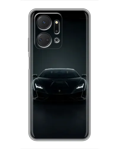 Чехол для Huawei Honor X7a с картинкой «Черный Lamborghini Aventador» Чехол для Huawei Honor X7a с картинкой «Черный Lamborghini Aventador»
