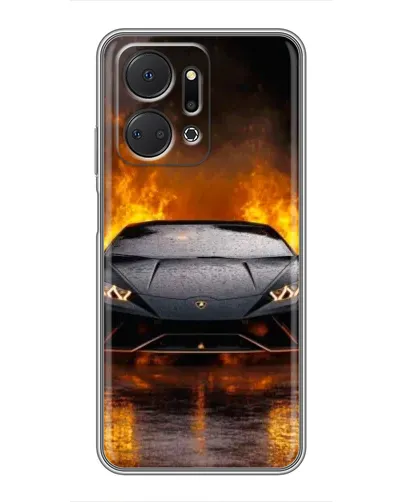 Чехол для Huawei Honor X7a с картинкой «Lamborghini в огне» Чехол для Huawei Honor X7a с картинкой «Lamborghini в огне»