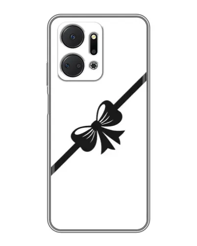 Чехол для Huawei Honor X7a с картинкой «Диагональный бант»