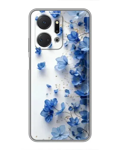 Чехол для Huawei Honor X7a с картинкой «Голубой цветочный каскад» Чехол для Huawei Honor X7a с картинкой «Голубой цветочный каскад»