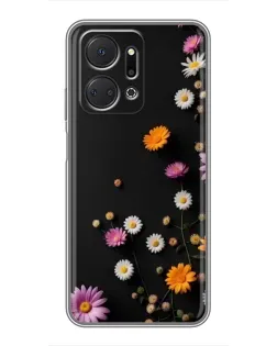 Чехол для Huawei Honor X7a с картинкой «Цветочная композиция» Чехол для Huawei Honor X7a с картинкой «Цветочная композиция»