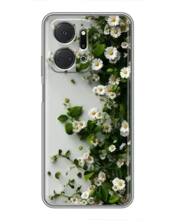 Чехол для Huawei Honor X7a с картинкой «Ветка мелких белых цветов» Чехол для Huawei Honor X7a с картинкой «Ветка мелких белых цветов»