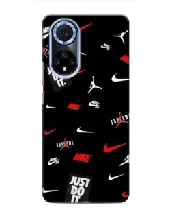 Чехол для Huawei Honor X7b с картинкой «Nike Mix Pattern»