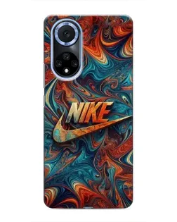 Чехол для Huawei Honor X7b с картинкой «Nike в абстракции»
