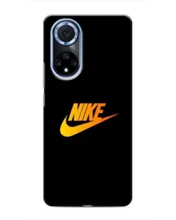 Чехол для Huawei Honor X7b с картинкой «Золотой логотип Nike»