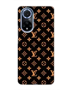 Чехол для Huawei Honor X7b с картинкой «Золотая монограмма LV»