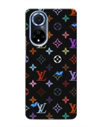 Чехол для Huawei Honor X7b с картинкой «Цветная монограмма LV»