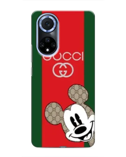 Чехол для Huawei Honor X7b с картинкой «Gucci — полосы и Микки»