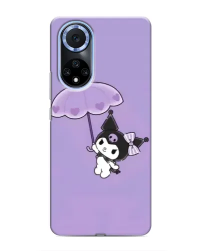Чехол для Huawei Honor X7b с картинкой «Kuromi с зонтиком»