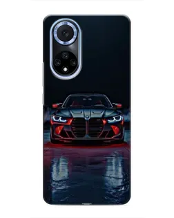 Чехол для Huawei Honor X7b с картинкой «BMW на мокрой дороге»