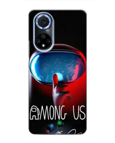 Чехол для Huawei Honor X7b с картинкой «Красный импостер — макро»