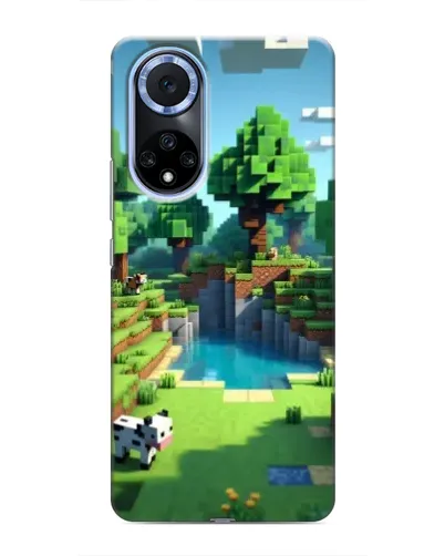 Чехол для Huawei Honor X7b с картинкой «Minecraft летний день»