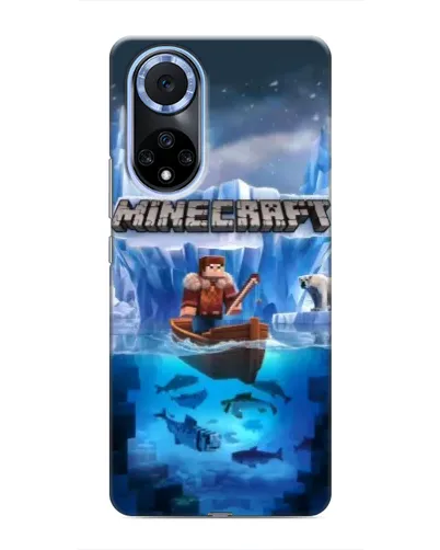 Чехол для Huawei Honor X7b с картинкой «Minecraft ледяной мир»