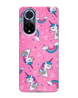 Чехол для Huawei Honor X7b с картинкой «Unicorn паттерн розовый» Чехол для Huawei Honor X7b с картинкой «Unicorn паттерн розовый»
