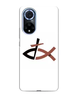 Чехол для Huawei Honor X7b с картинкой «Рыба и крест»