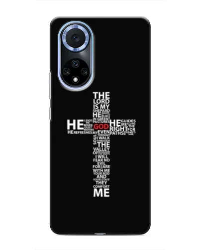 Чехол для Huawei Honor X7b с картинкой «Текстовый крест» Чехол для Huawei Honor X7b с картинкой «Текстовый крест»