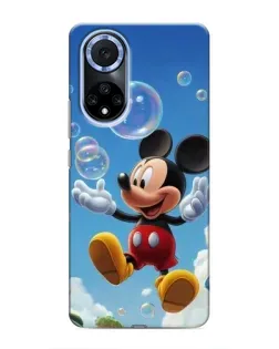 Чехол для Huawei Honor X7b с картинкой «Mickey и мыльные пузыри»